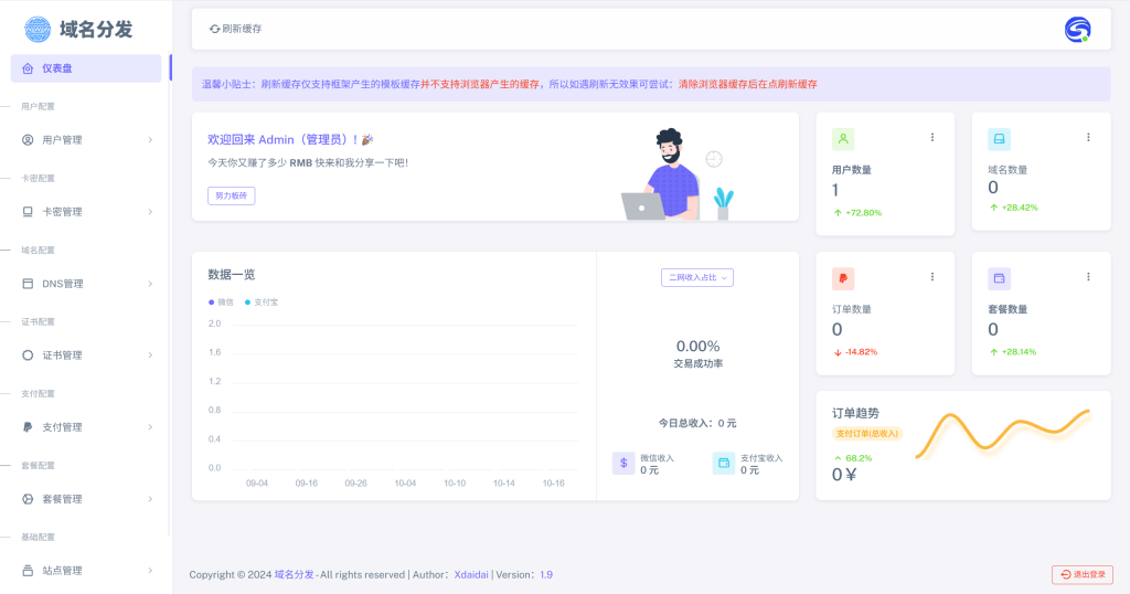 图片[10]-工欲善其事，必先利其器（亲测源码）备案域名二级分发系统，亲测可完美运行，内含三套模板，搭建简单（包含源码包+文字、视频搭建教程）-工欲善其事，必先利其器宋辞云创